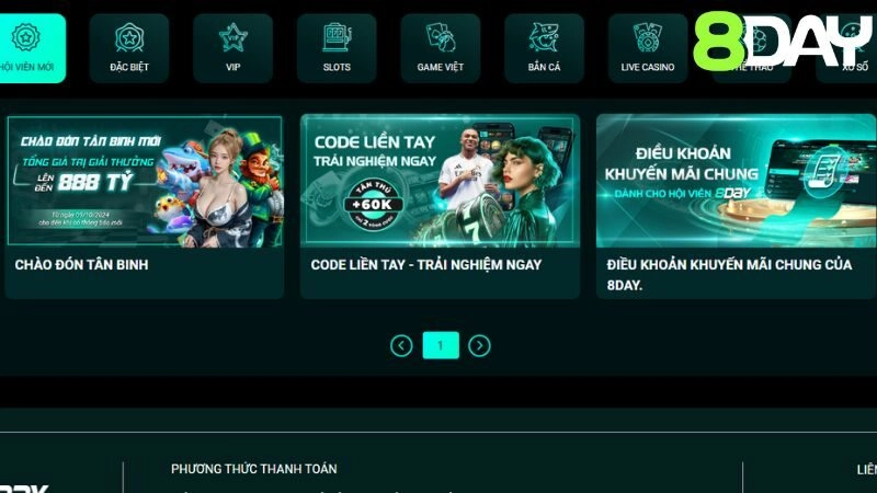 Câu hỏi thưởng gặp tại 8day