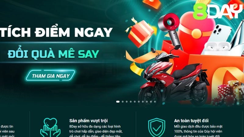 Các chương trình khuyến mãi cho hội viên 8day